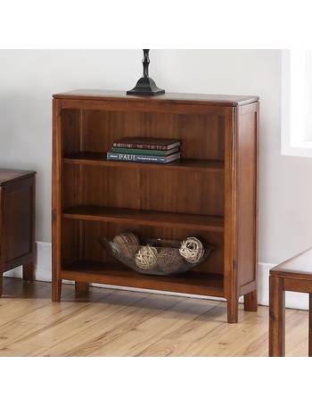 Three Posts Wood Bookcases, Better Homes Gardens Parker 3 Shelf Bookcase Estate Toffee Finish