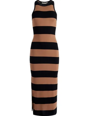 Alice + Olivia Breslin Corset Midi Dress