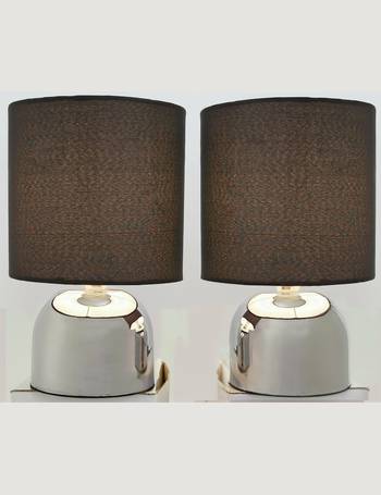 Argos Touch Table Lamps Up To 50, Colourmatch Pair Of Touch Table Lamps Flint Grey