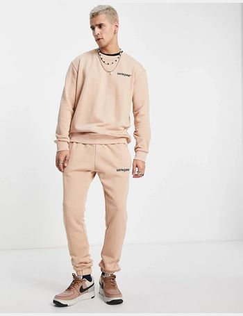 Sixth June tracksuit in dusty green with monogram logo print