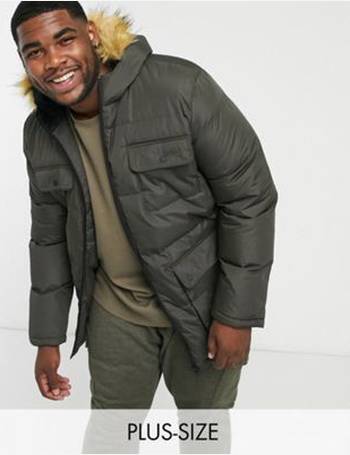 Brave soul mens shop trailblazer parka khaki