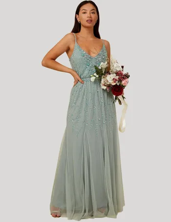little mistress mesh top maxi dress