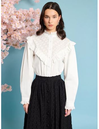 Shop SISTER JANE Women's White Blouses up to 80% Off | DealDoodle