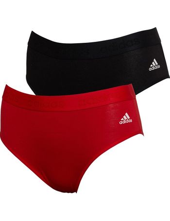 Buy adidas Womens Sport Cotton Logo Two Pack Bikini Briefs Assorted