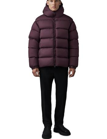 Victor, Lustrous light down jacket with hood for men