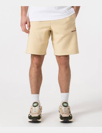 Carhartt WIP flint carpenter corduroy shorts in green