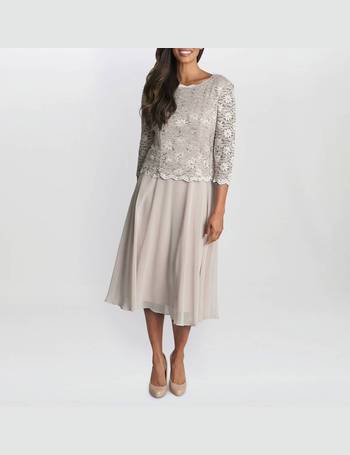 Gina bacconi janice embroidered dress sale