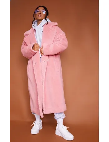 bright pink teddy bear coat