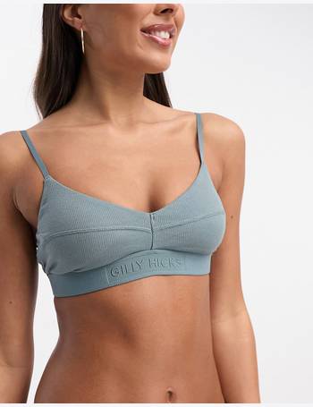 Gilly Hicks mesh triangle bra in powder blue