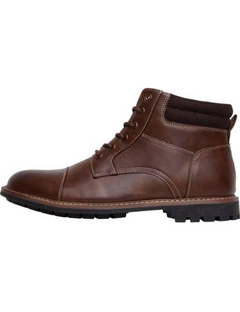 fluid mens borg lined boots brown