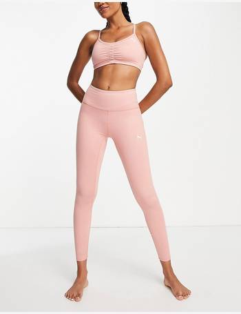 PUMA Yoga Studio yogini luxe high waist 7/8 leggings in light pink
