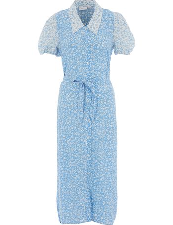 Shop TK Maxx Women's Puff Sleeve Midi Dresses Up To 85% Off | DealDoodle