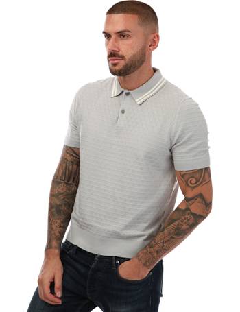 Ted Baker Ravens Polo Shirt In Grey