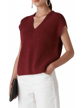 Burgundy Blouson Sleeve Knit, WHISTLES