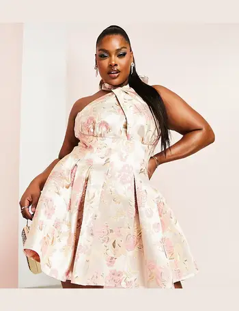Shop ASOS Luxe Plus Size Pink Dresses up to 70% Off