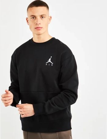 jordan jumpman air all over print camo fleece crew