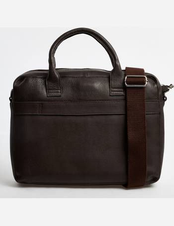 Brown Leather Laptop Bag from TK Maxx