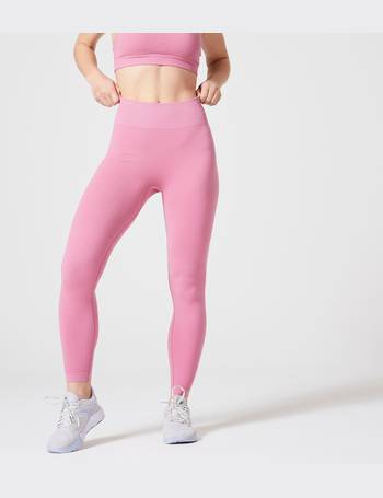 Women's Fitness Shaping Cycling Shorts 520 - Light Pink - Decathlon