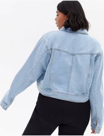 Urban Bliss cropped denim jacket in overdyed purple