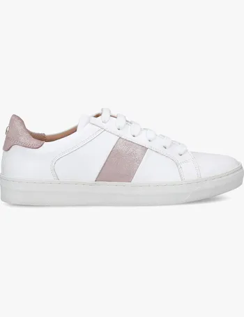 carvela light lace up trainers