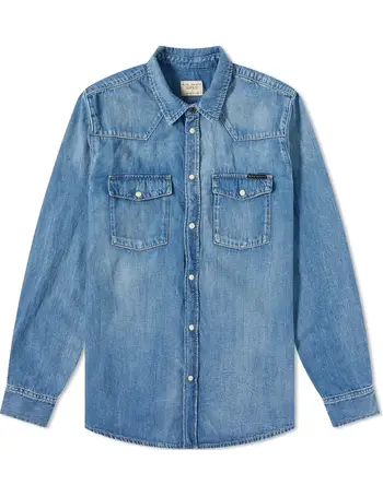 Shop Nudie Jeans Men's Denim Shirts up to 50% Off