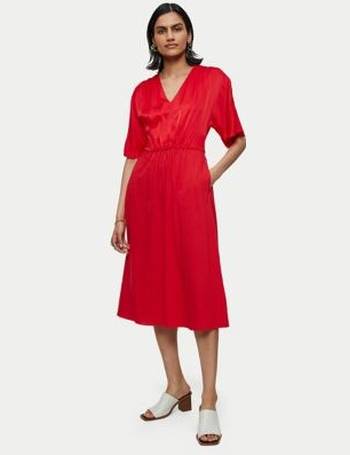 Jigsaw eucalyptus silk outlet dress