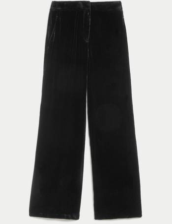 Pure Silk Wide Leg Trousers