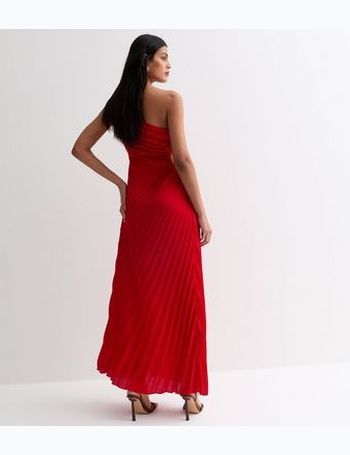 Red Bandeau Midaxi Dress