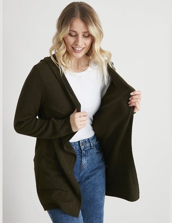 tu hooded cardigan