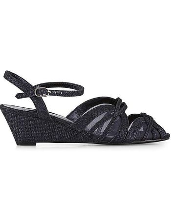 jd williams black sandals