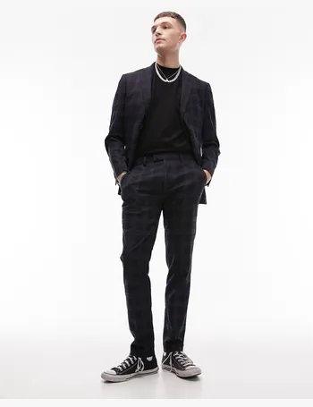 Topman Skinny Fit Textured Dress Pants