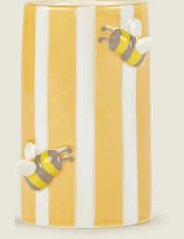 Yellow & White Bee Striped Tumbler from George at ASDA