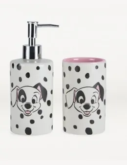 Disney 101 Dalmatians White Dispenser & Tumbler Set from George at ASDA