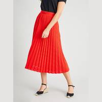 Tu Clothing Women's Red Pleated Skirts