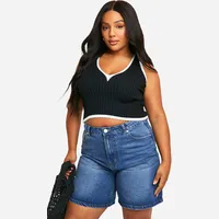 boohoo Women's V Neck Crop Tops