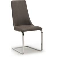 First Furniture Grey Leather Dining Chairs