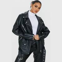 PrettyLittleThing Women's Oversized Leather Jackets