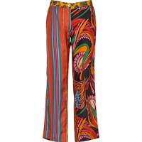 La Prestic Ouiston Women's Printed Silk Trousers