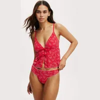 Cotton:On Red Bralettes