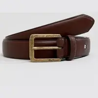 Ben Sherman Men's Brown Leather Belts
