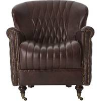 Wayfair UK Brown Leather Armchairs