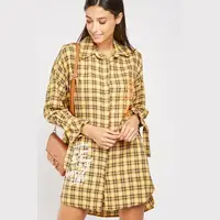 Everything5Pounds Women's Check Shirt Dresses