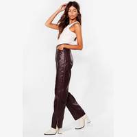 NASTY GAL Womens Coated Jeans