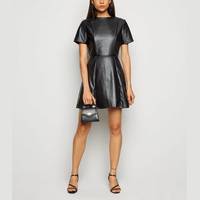 New Look Black Leather Dresses for Women