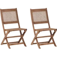 B&Q Beliani Wooden Garden Chairs