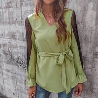SHEIN Women's Lime Green Tops