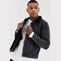 Liquor N Poker Men's Black Denim Jackets