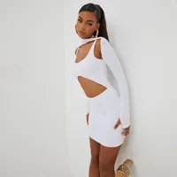 Ego Shoes Women's White Long Sleeve Dresses