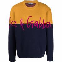 Dolce and Gabbana Men's Black Crew Neck Jumpers