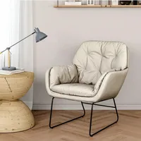 Living and Home White Armchairs